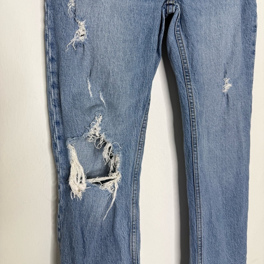 Abercrombie & Fitch The Dad Jeans Curve Love High Rise Size 25 0 Short loose - Picture 8 of 10